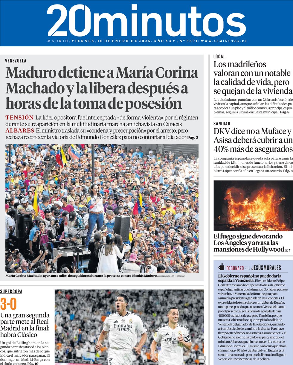 20 minutos (Madrid) - Front Page - 01/10/2025