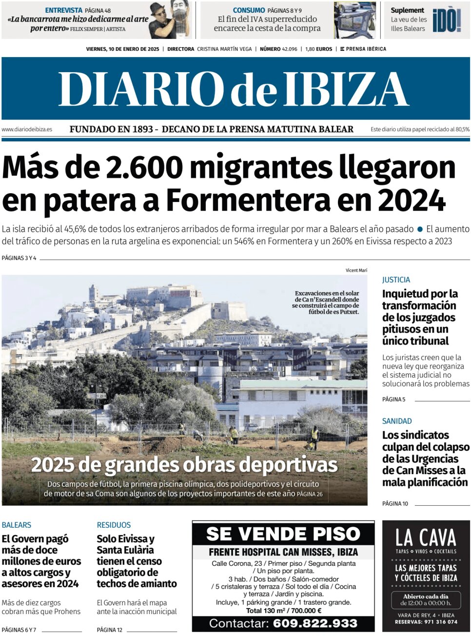 Diario de Ibiza - Front Page - 01/10/2025