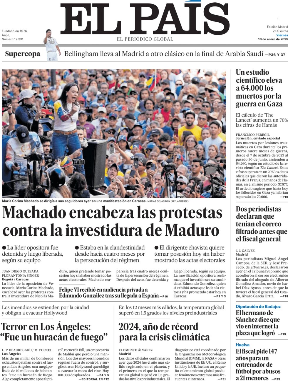 El País - Front Page - 01/10/2025