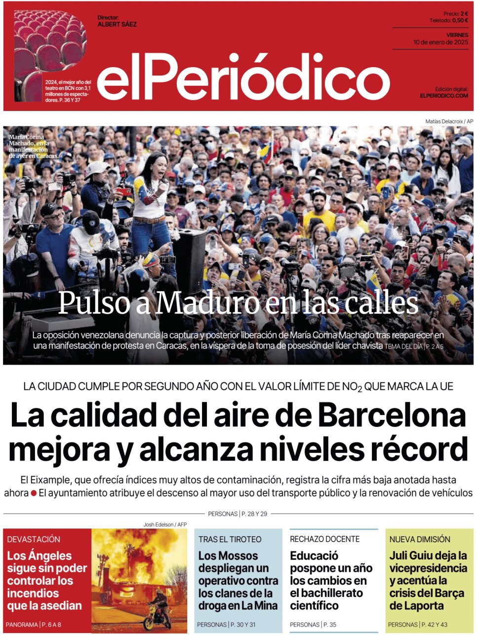 El Periódico de Catalunya - Front Page - 01/10/2025