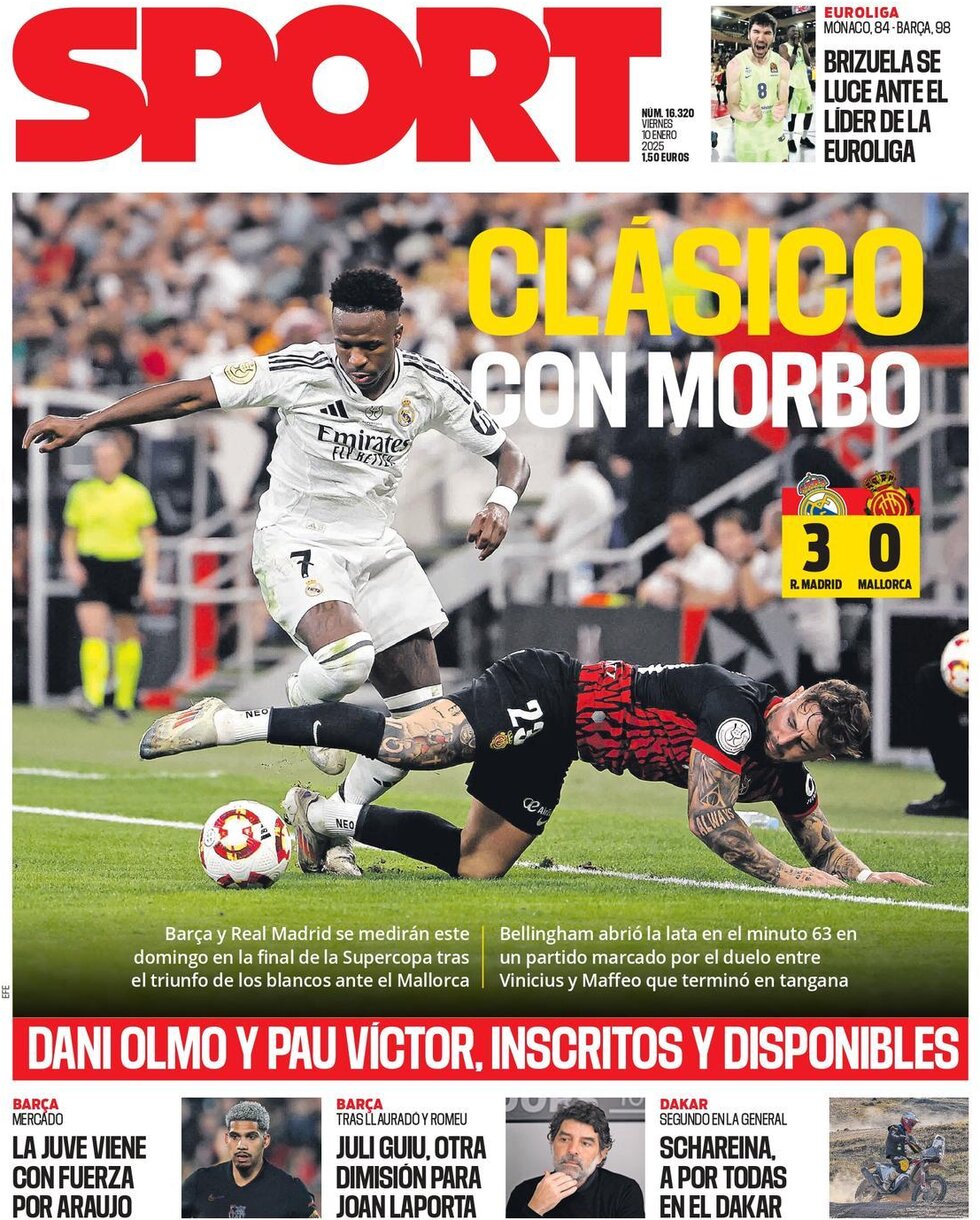 SPORT (Barcelona) - Front Page - 01/10/2025