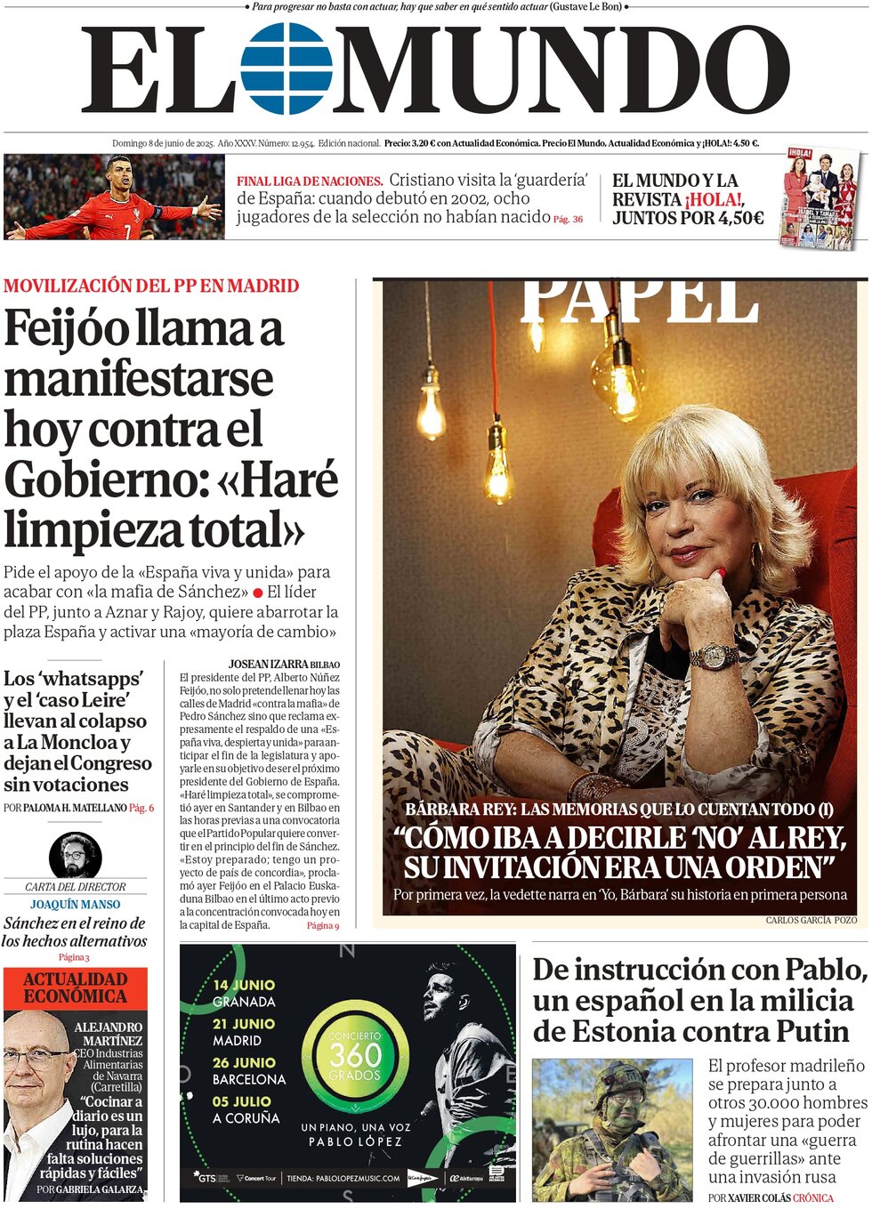 El Mundo - Front Page - 06/08/2025